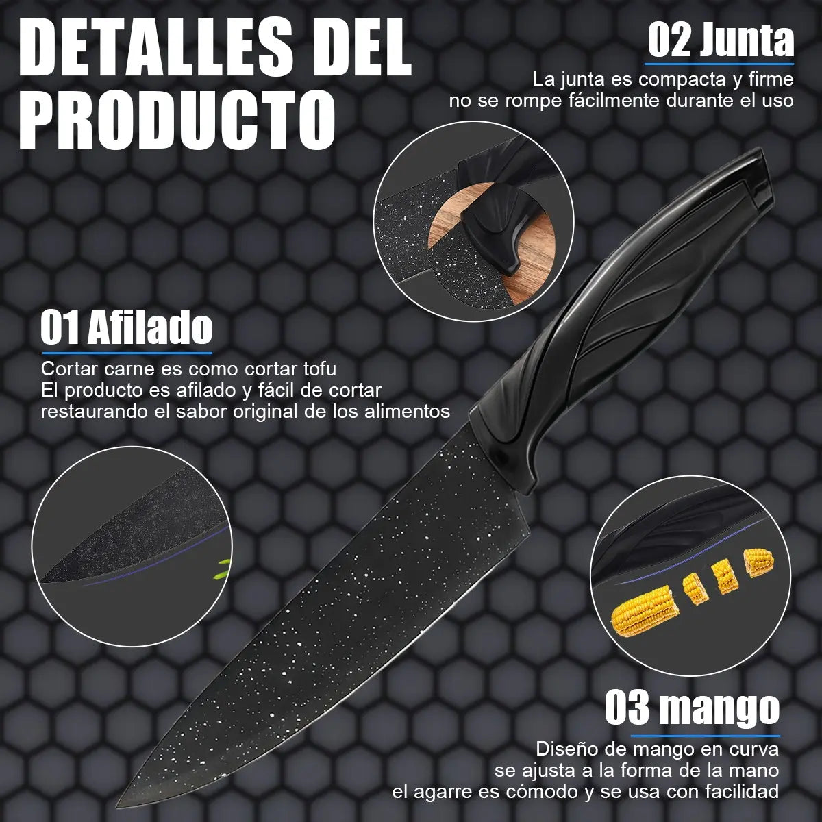🔥 ¡EL SET DE CUCHILLOS QUE TU COCINA ESTABA PIDIENDO!