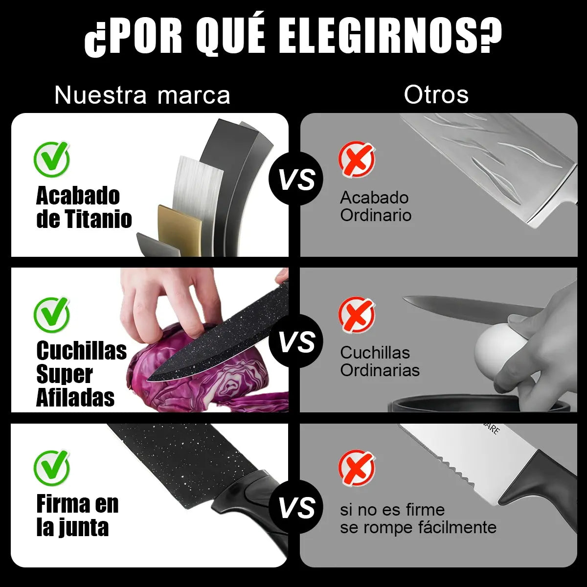 🔥 ¡EL SET DE CUCHILLOS QUE TU COCINA ESTABA PIDIENDO!